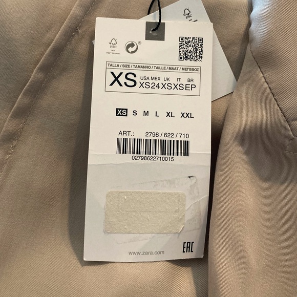 NWT Zara Lightweight Dress Coat - Picture 4 of 5